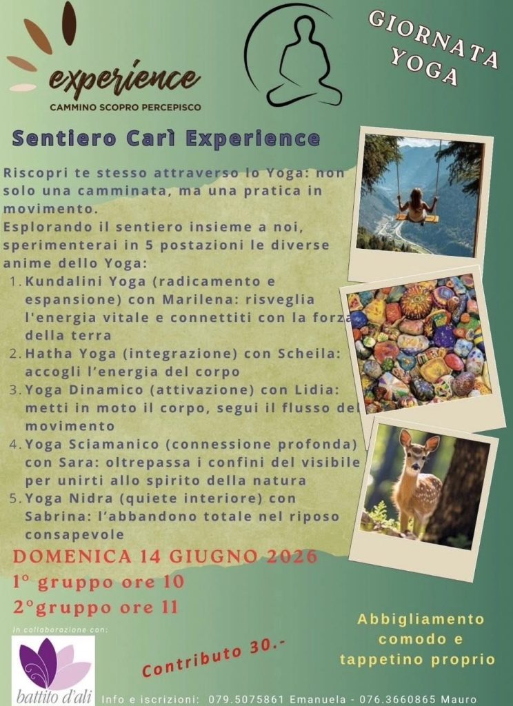 Giornata YogaSentiero Carì Experience