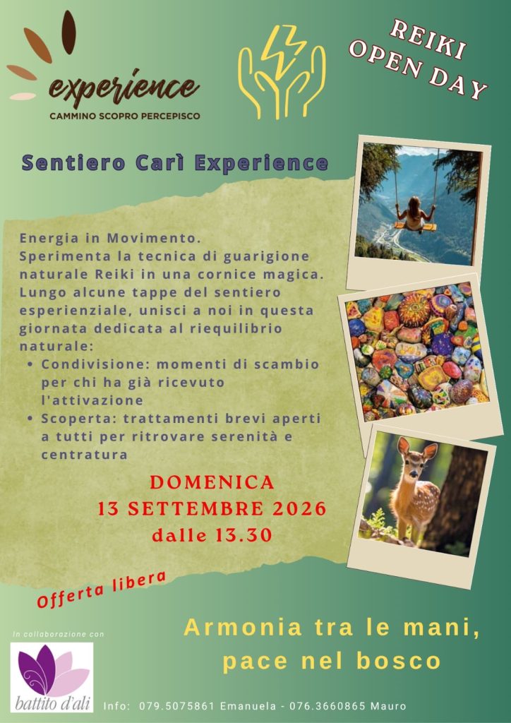 Reiki Open Day a Carì